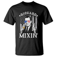 Funny 4th of July T Shirt Richard Mixin Patriotic Nixon Bartender American Flag - Wonder Print Shop