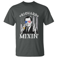 Funny 4th of July T Shirt Richard Mixin Patriotic Nixon Bartender American Flag - Wonder Print Shop