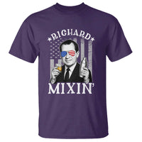 Funny 4th of July T Shirt Richard Mixin Patriotic Nixon Bartender American Flag - Wonder Print Shop