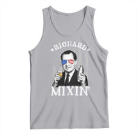 Funny 4th of July Tank Top Richard Mixin Patriotic Nixon Bartender American Flag - Wonder Print Shop
