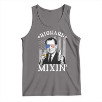 Funny 4th of July Tank Top Richard Mixin Patriotic Nixon Bartender American Flag - Wonder Print Shop