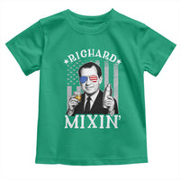 Funny 4th of July Toddler T Shirt Richard Mixin Patriotic Nixon Bartender American Flag - Wonder Print Shop