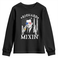 Funny 4th of July Youth Sweatshirt Richard Mixin Patriotic Nixon Bartender American Flag - Wonder Print Shop