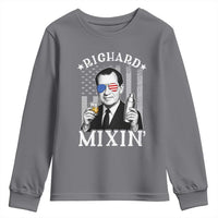 Funny 4th of July Youth Sweatshirt Richard Mixin Patriotic Nixon Bartender American Flag - Wonder Print Shop