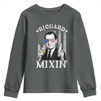 Funny 4th of July Youth Sweatshirt Richard Mixin Patriotic Nixon Bartender American Flag - Wonder Print Shop