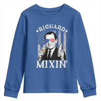 Funny 4th of July Youth Sweatshirt Richard Mixin Patriotic Nixon Bartender American Flag - Wonder Print Shop
