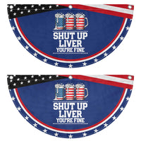 Beer American Flag 4th of July Patriotic Fan Flag Merica Drinking USA Shut Up Liver You Are Fine