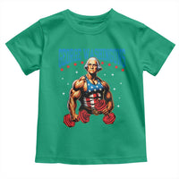 Funny George Washington Gym Toddler T Shirt Muscular Flex Workout 4th of July - Wonder Print Shop