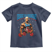 Funny George Washington Gym Toddler T Shirt Muscular Flex Workout 4th of July - Wonder Print Shop