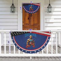 Funny George Washington Gym Patriotic Fan Flag Muscular Flex Workout 4th of July