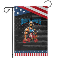 Funny George Washington Gym Garden Flag Muscular Flex Workout 4th of July