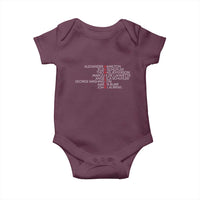 Hamilton Eliza Jefferson Angelica & Burr Names Baby Onesie - Wonder Print Shop