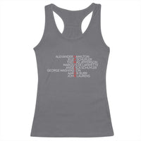 Hamilton Eliza Jefferson Angelica & Burr Names Racerback Tank Top - Wonder Print Shop