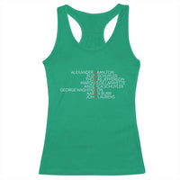 Hamilton Eliza Jefferson Angelica & Burr Names Racerback Tank Top - Wonder Print Shop