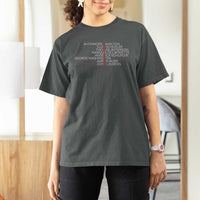 Hamilton Eliza Jefferson Angelica & Burr Names T Shirt For Women - Wonder Print Shop