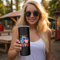 All American Bruh Patriotic 4th Of July Skinny Tumbler USA Flag Sunglasses Teens Kids - Wonder Print Shop
