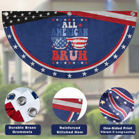 All American Bruh 4th Of July Patriotic Fan Flag USA Flag Sunglasses Teens Kids