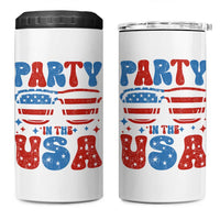 Party in The USA 4 in 1 Can Cooler Tumbler 4th of July Independence Day - Wonder Print Shop