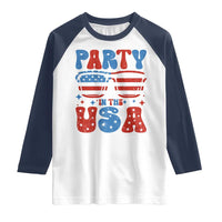 Party in The USA Raglan Shirt 4th of July Independence Day - Wonder Print Shop