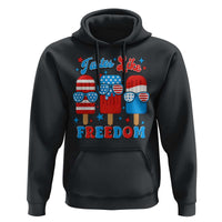 4th of July American Flag Popsicle Hoodie Tastes Like Freedom Patriotic Funny - Wonder Print Shop