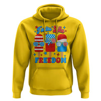 4th of July American Flag Popsicle Hoodie Tastes Like Freedom Patriotic Funny - Wonder Print Shop