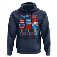 4th of July American Flag Popsicle Hoodie Tastes Like Freedom Patriotic Funny - Wonder Print Shop