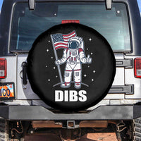Funny Astronaut Dibs Moon Landing Spare Tire Cover Patriotic Space USA Meme for 4th of July - Wonder Print Shop