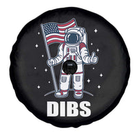 Funny Astronaut Dibs Moon Landing Spare Tire Cover Patriotic Space USA Meme for 4th of July - Wonder Print Shop