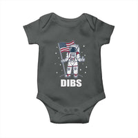 Funny Astronaut Dibs Moon Landing Baby Onesie Patriotic Space USA Meme for 4th of July - Wonder Print Shop