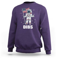 Funny Astronaut Dibs Moon Landing Sweatshirt Patriotic Space USA Meme for 4th of July - Wonder Print Shop