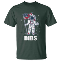 Funny Astronaut Dibs Moon Landing T Shirt Patriotic Space USA Meme for 4th of July - Wonder Print Shop