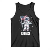 Funny Astronaut Dibs Moon Landing Tank Top Patriotic Space USA Meme for 4th of July - Wonder Print Shop