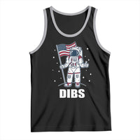 Funny Astronaut Dibs Moon Landing Tank Top Patriotic Space USA Meme for 4th of July - Wonder Print Shop