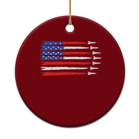USA Flag Rocket Ceramic Ornament Patriotic Space Red White Blue 4th of July - Wonder Print Shop