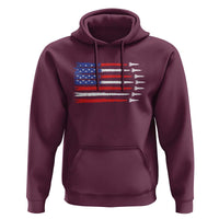 USA Flag Rocket Hoodie Patriotic Space Red White Blue 4th of July - Wonder Print Shop