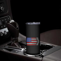 USA Flag Rocket Skinny Tumbler Patriotic Space Red White Blue 4th of July - Wonder Print Shop