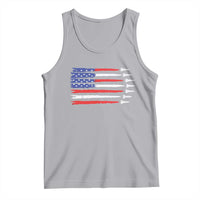USA Flag Rocket Tank Top Patriotic Space Red White Blue 4th of July - Wonder Print Shop