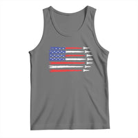 USA Flag Rocket Tank Top Patriotic Space Red White Blue 4th of July - Wonder Print Shop