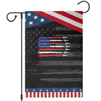 USA Flag Rocket Garden Flag Patriotic Space Red White Blue 4th of July