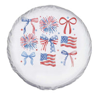 Coquette 4th Of July Spare Tire Cover Patriotic Bow American Flag - Wonder Print Shop