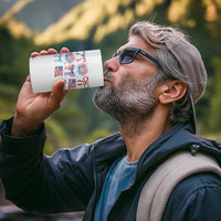 Coquette 4th Of July 4 in 1 Can Cooler Tumbler Patriotic Bow American Flag - Wonder Print Shop