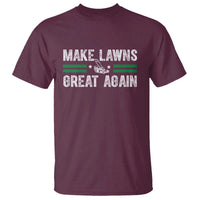 Funny Lawn Mower Dad Gardener T Shirt Make Lawns Great Again Fathers Day - Wonder Print Shop