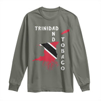 Trinidad and Tobago Flag Long Sleeve Shirt Trini Trinidadian Proud - Wonder Print Shop