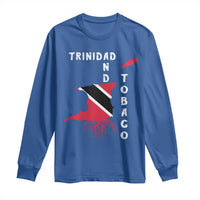 Trinidad and Tobago Flag Long Sleeve Shirt Trini Trinidadian Proud - Wonder Print Shop
