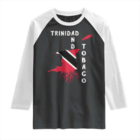 Trinidad and Tobago Flag Raglan Shirt Trini Trinidadian Proud - Wonder Print Shop