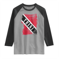 Trinidad and Tobago Flag Raglan Shirt Caribbean Souvenir - Wonder Print Shop