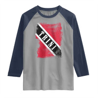 Trinidad and Tobago Flag Raglan Shirt Caribbean Souvenir - Wonder Print Shop