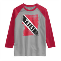 Trinidad and Tobago Flag Raglan Shirt Caribbean Souvenir - Wonder Print Shop