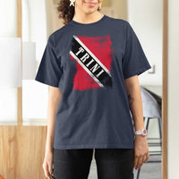 Trinidad and Tobago Flag T Shirt For Women Caribbean Souvenir - Wonder Print Shop