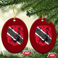 Trinidad and Tobago Flag Lion Ceramic Ornament Caribbean Souvenir - Wonder Print Shop